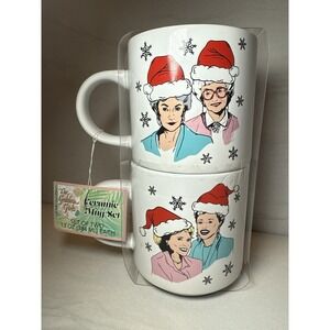 The Golden Girls Christmas Ceramic Mug Set New With Tags